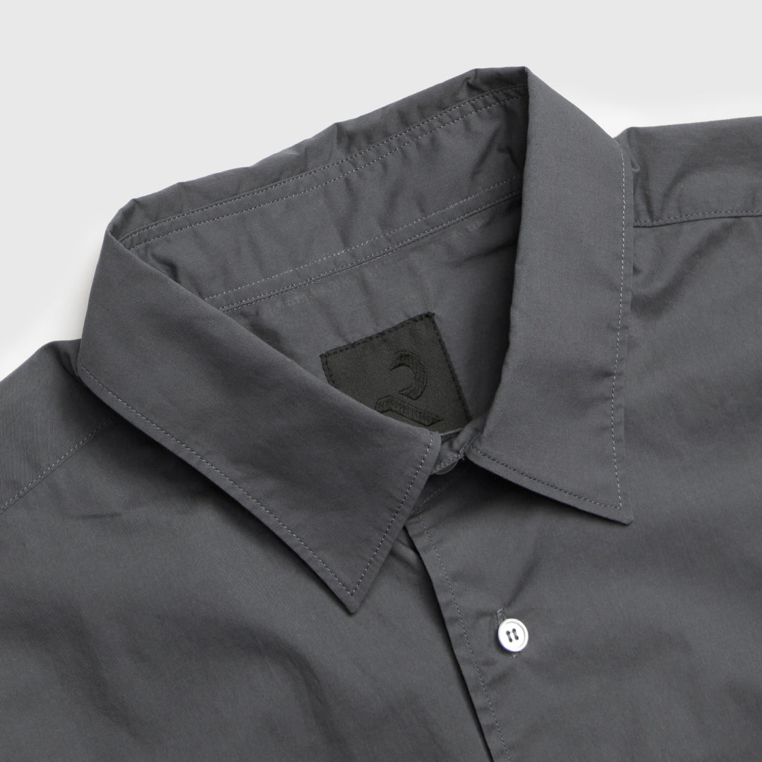 Relaxed Fit L/S Shirt -chacoal gray-