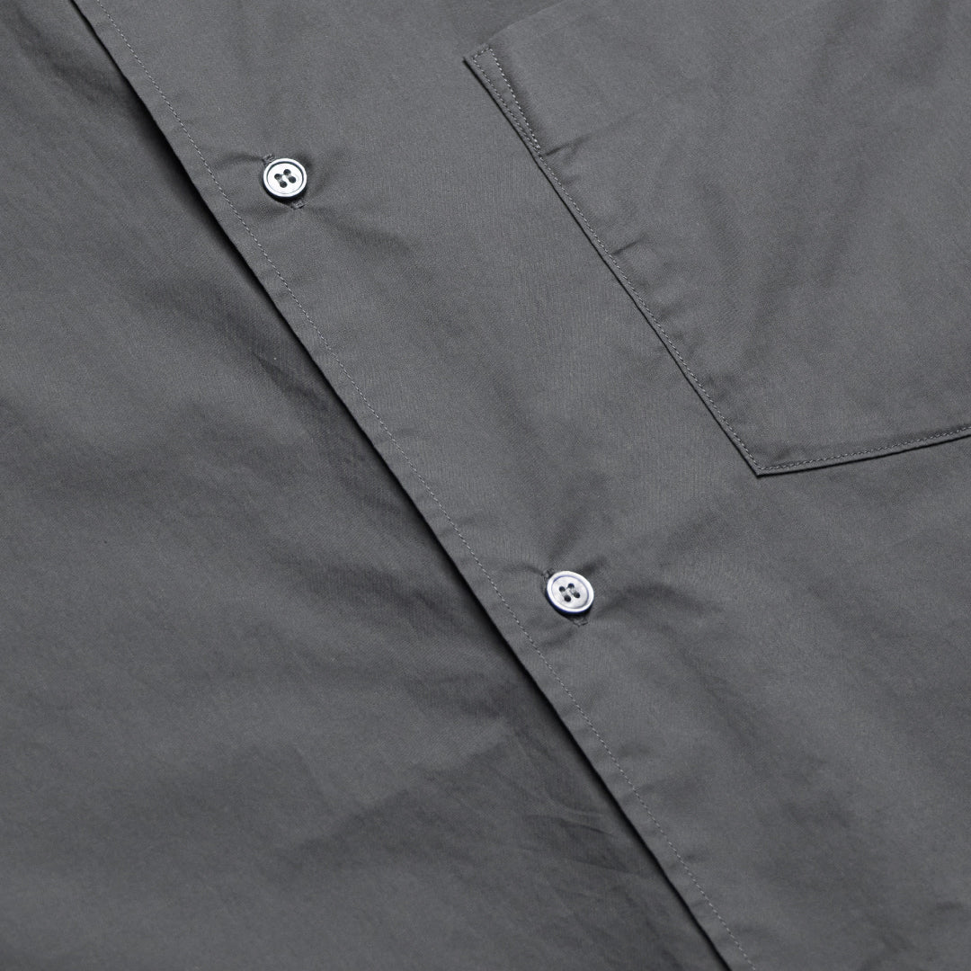 Relaxed Fit L/S Shirt -chacoal gray-