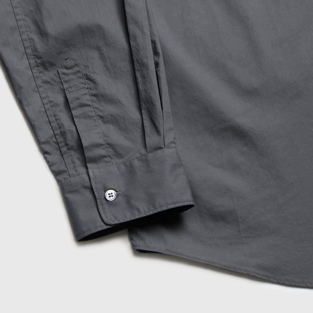 Relaxed Fit L/S Shirt -chacoal gray-