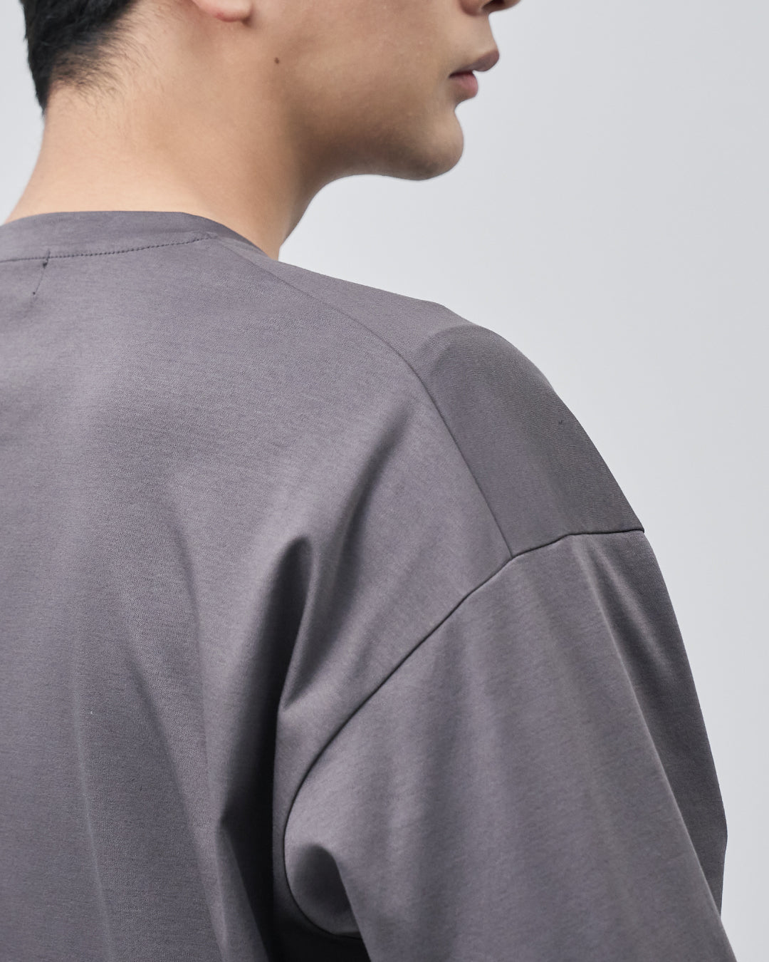 ARBINI Cotton L/S Tee -charcoal-