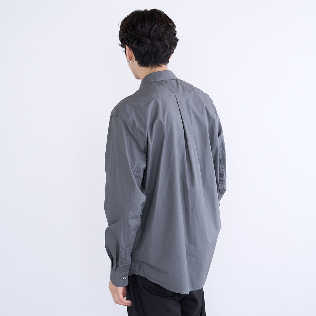 Relaxed Fit L/S Shirt -chacoal gray-