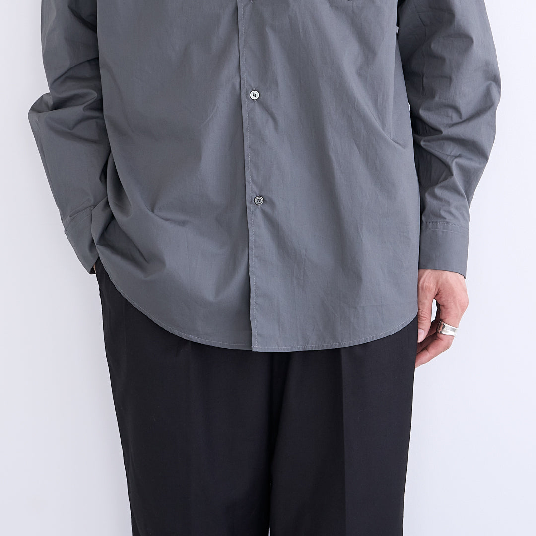 Relaxed Fit L/S Shirt -chacoal gray-