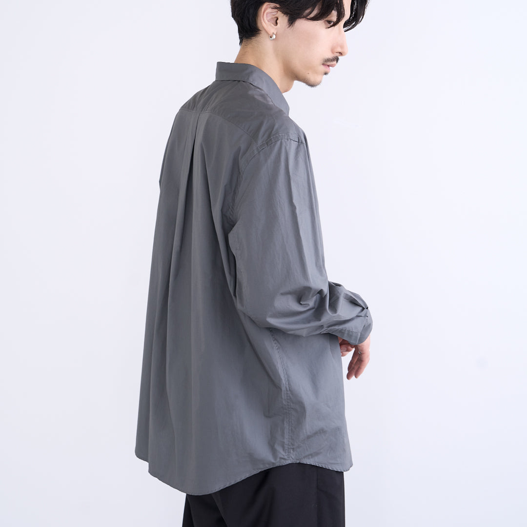 Relaxed Fit L/S Shirt -chacoal gray-