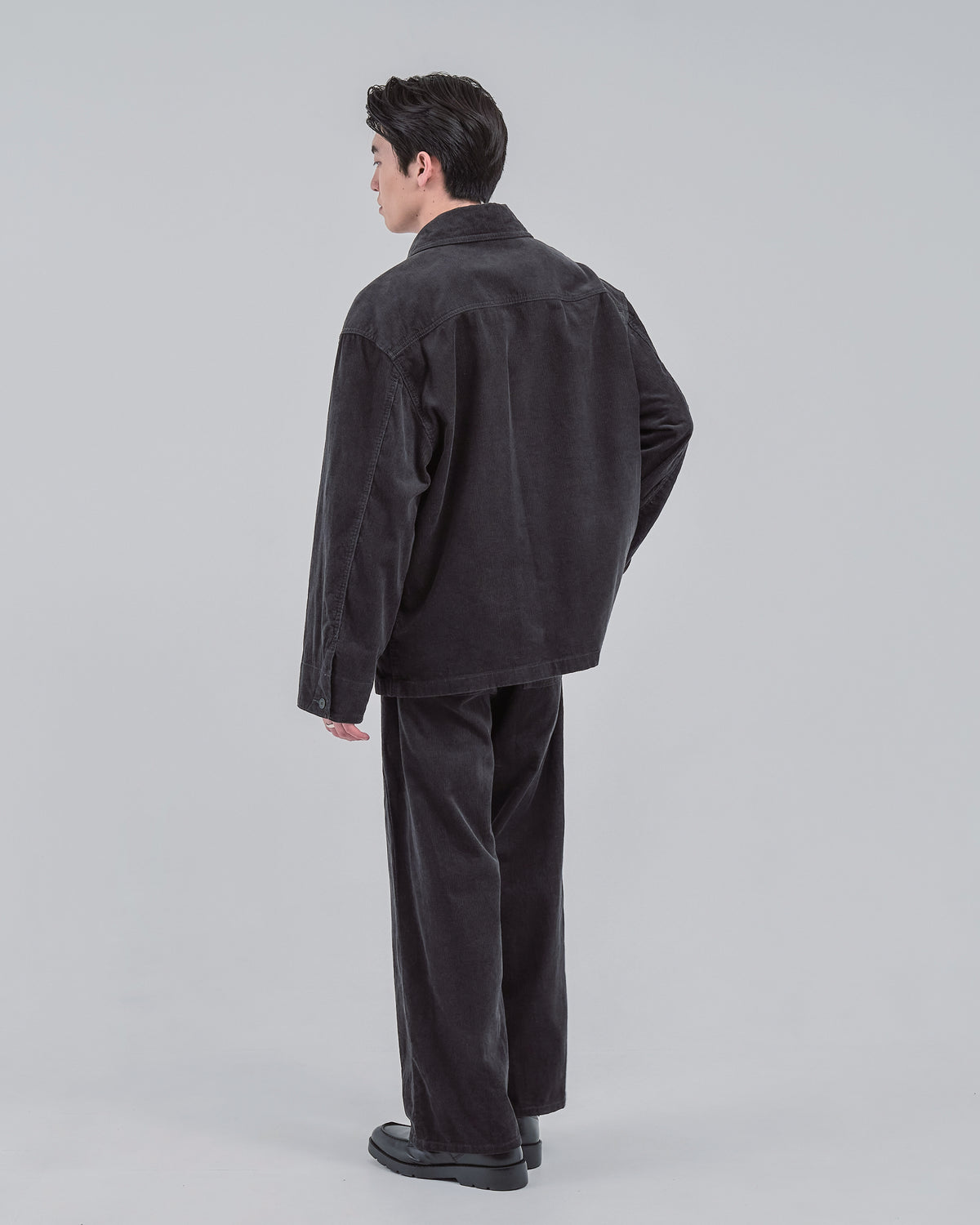 Relaxed Fit Corduroy Jacket -charcoal-（7）