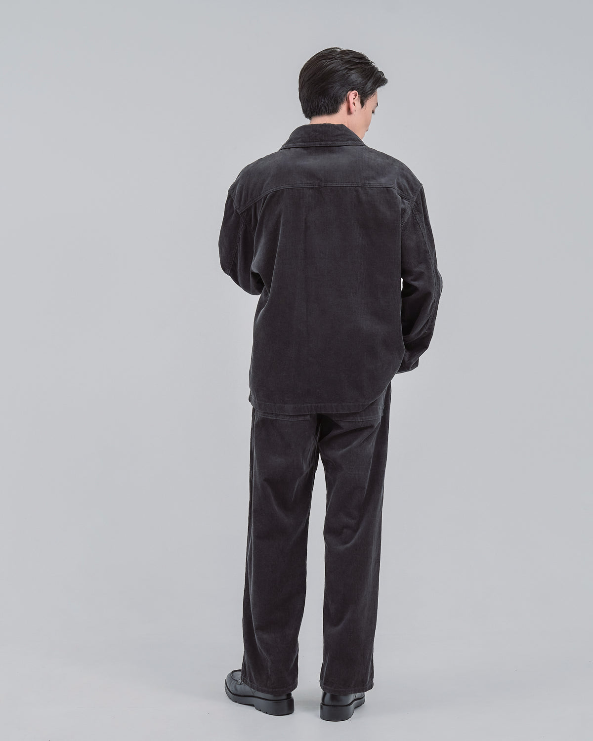 Relaxed Fit Corduroy Jacket -charcoal-（8）