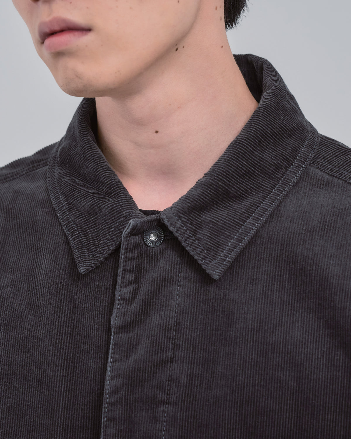 Relaxed Fit Corduroy Jacket -charcoal-（2）