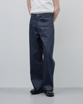 Straight Denim Pants -indigo-