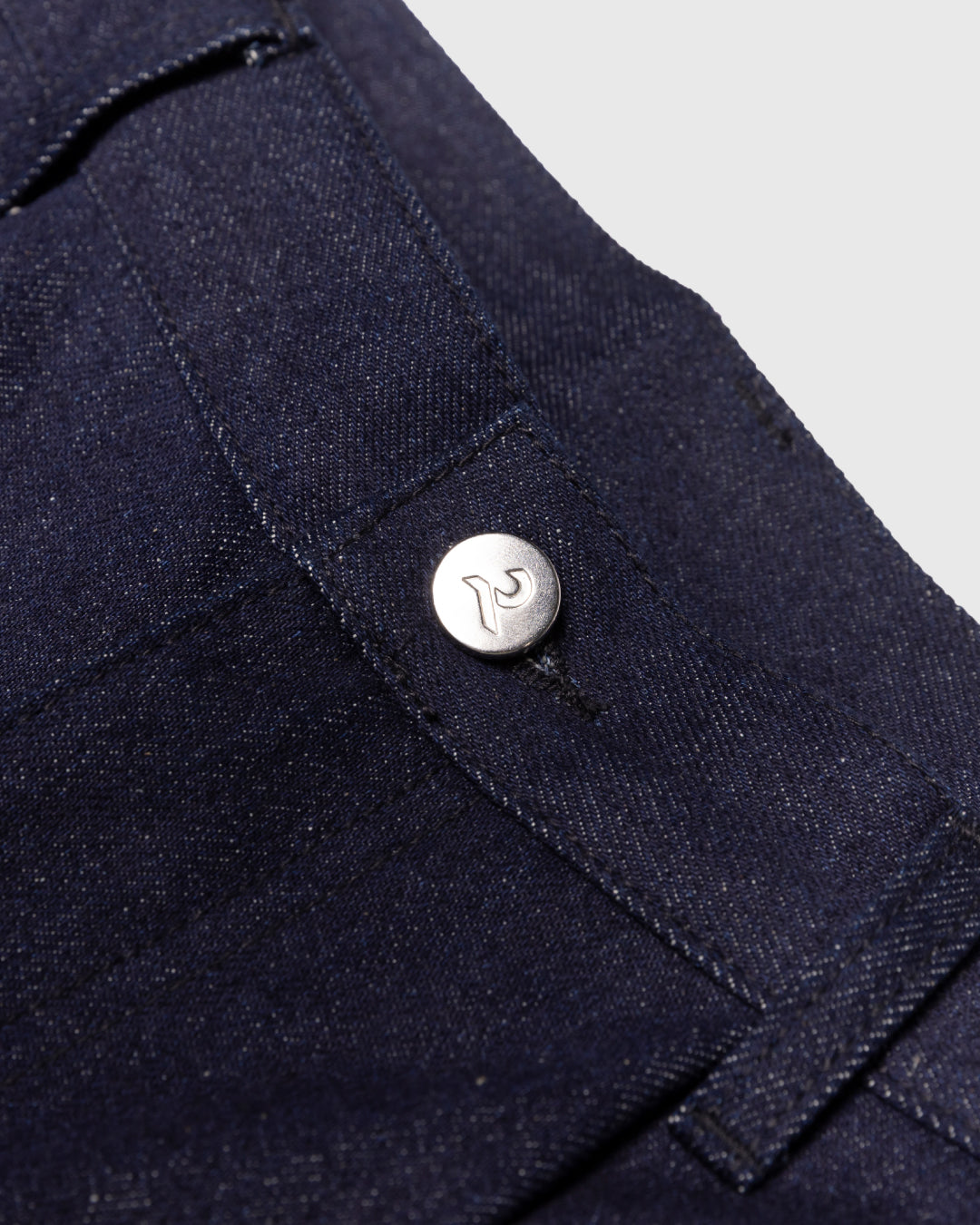 Wide Straight Denim Pants -indigo-