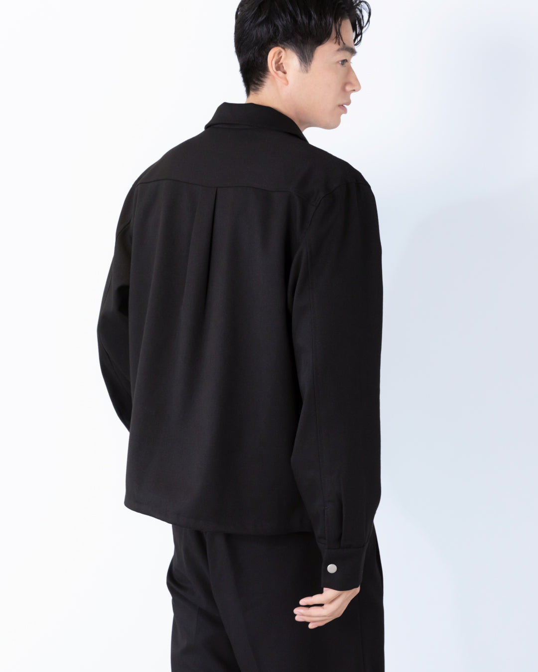 Double Zip Drizzler Jacket -black-