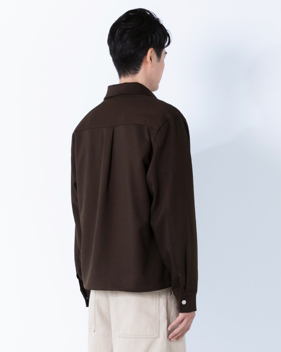 Double Zip Drizzler Jacket -brown-