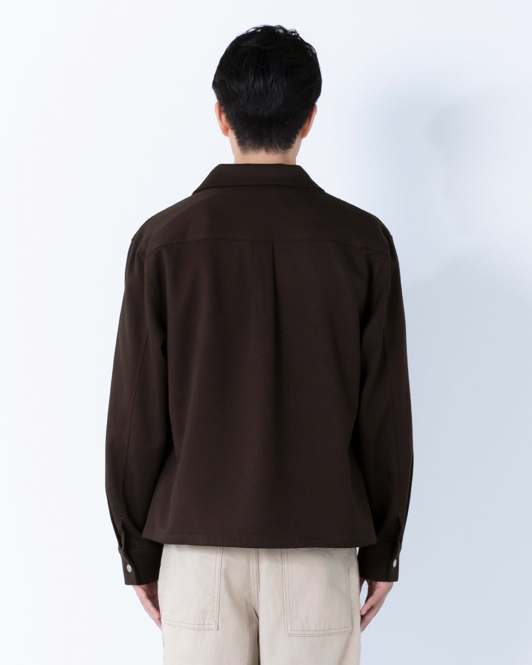 Double Zip Drizzler Jacket -brown-