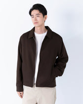 Double Zip Jacket -brown-
