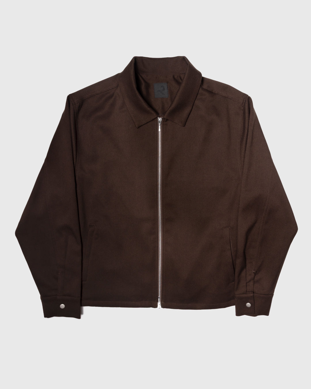 Double Zip Drizzler Jacket -brown-