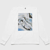 L/S Tee "flow" - white