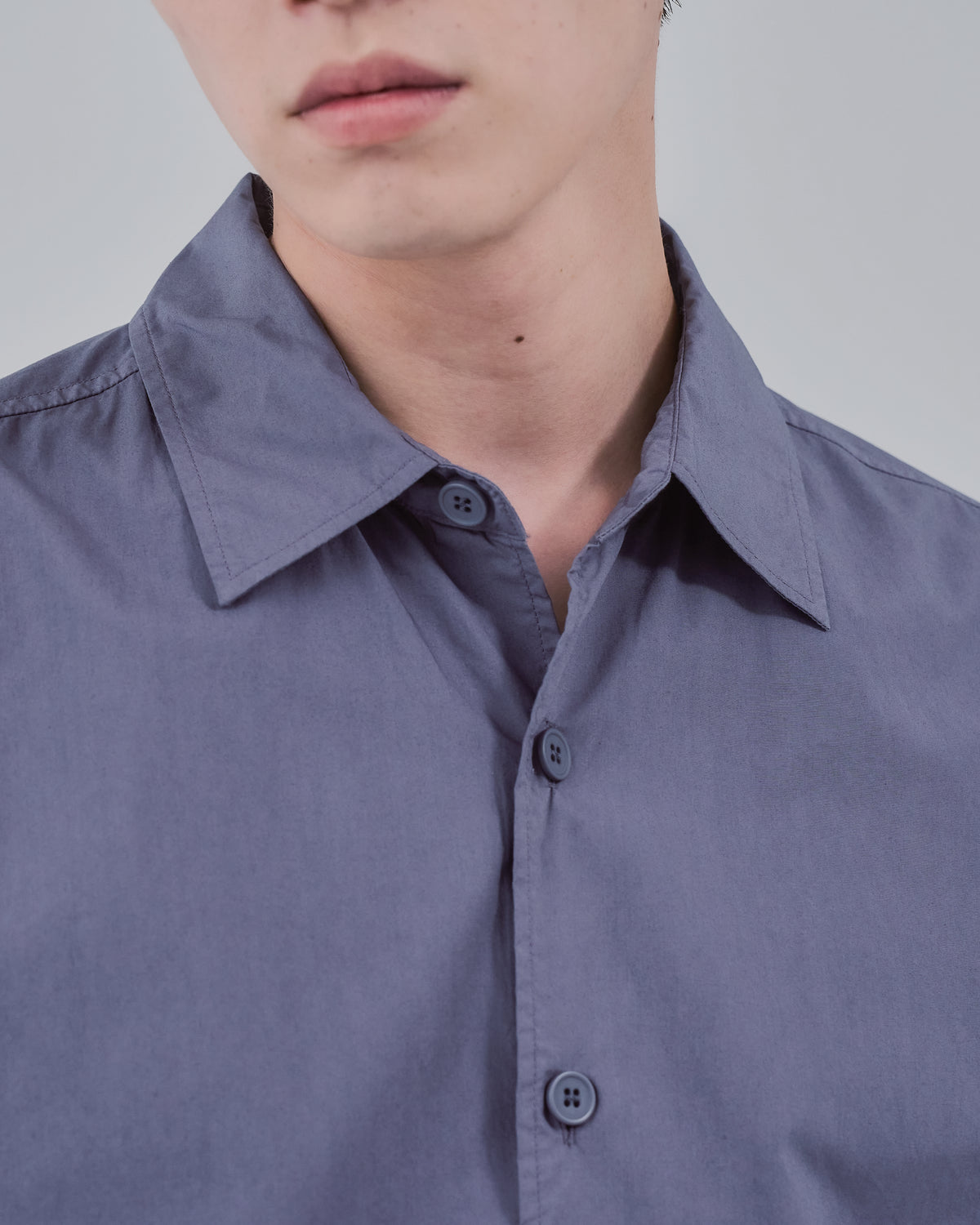 Garment Dyed L/S Shirt -dark purple-（2）