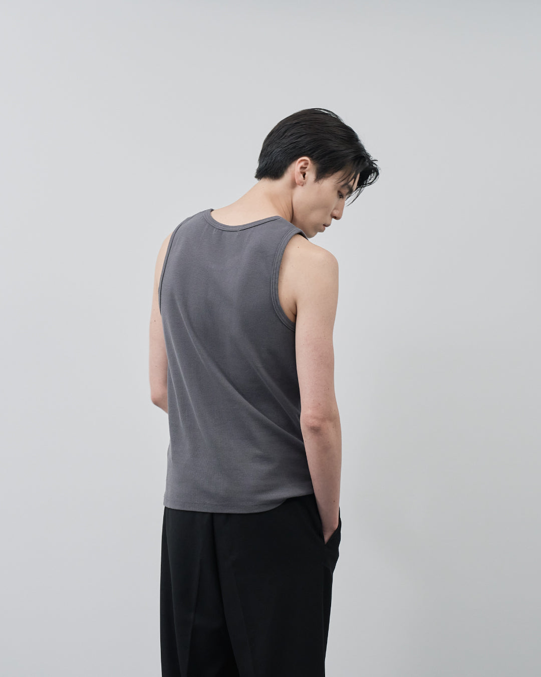 Pack Tank Top -greige×charcoal-