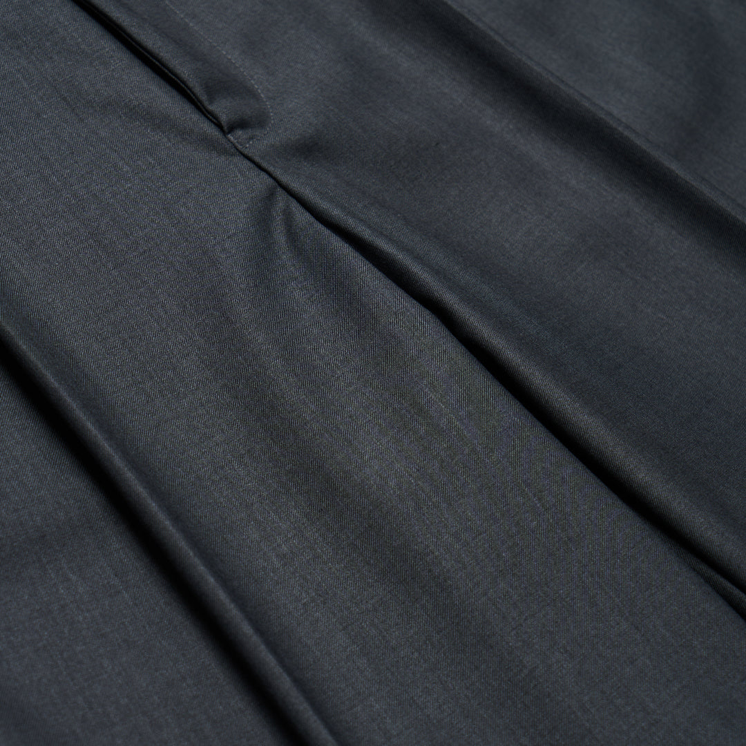 1Tuck Wide Easy Half Slacks -gray-
