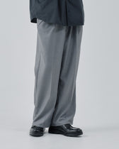 2Tuck Wide Slacks -light gray-
