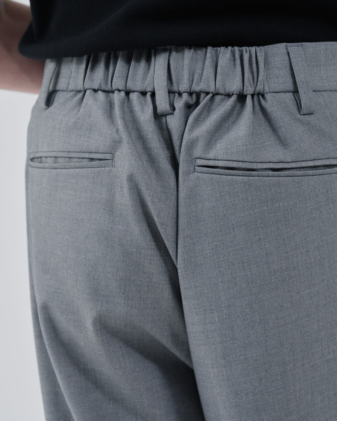 2Tuck Wide Slacks -light gray-