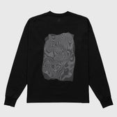 L/S Tee "Moire" - black