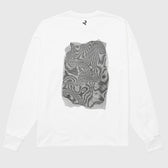 L/S Tee "Moire" - white