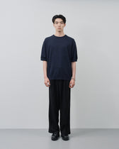 S/S Dry Knit Tee -navy-