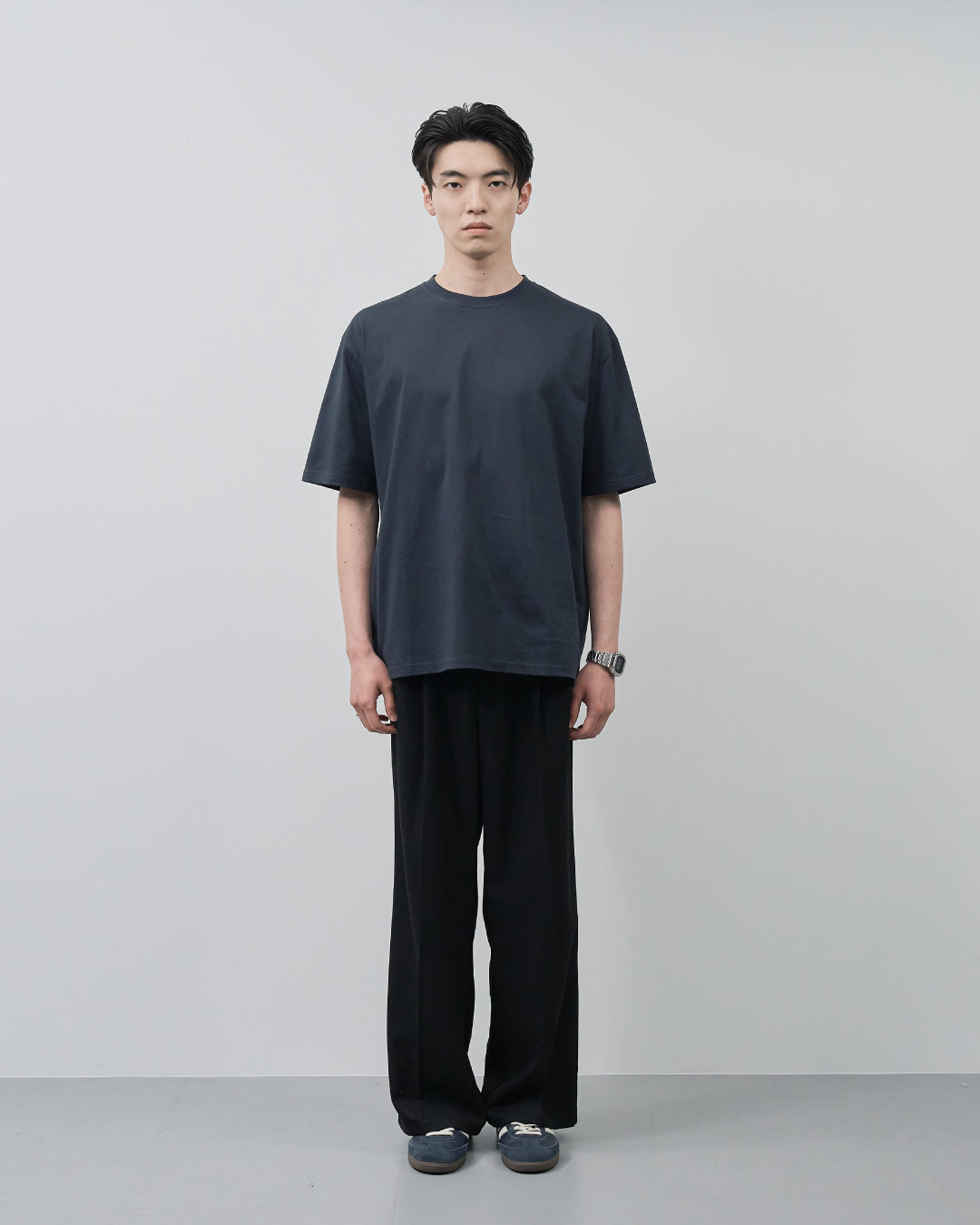 Pack S/S Tee -white×navy-
