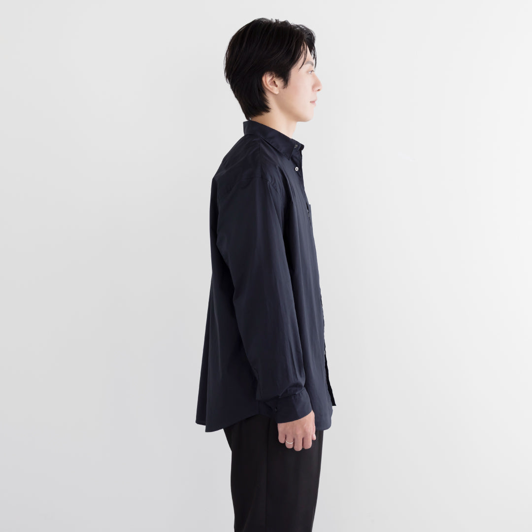 Relaxed Fit L/S Shirt -navy-