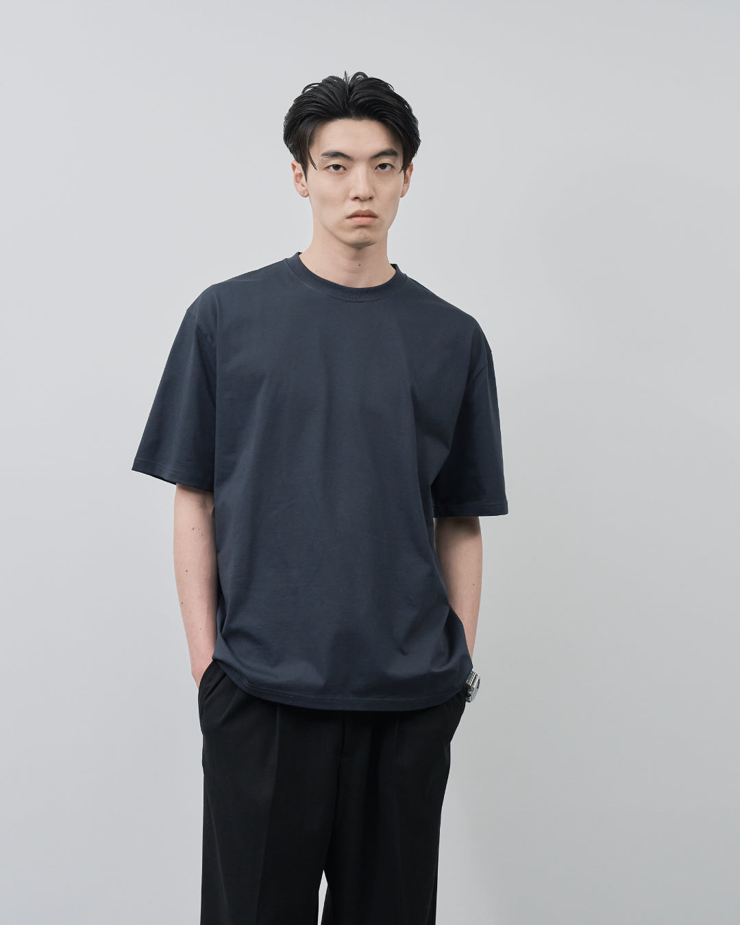 Pack S/S Tee -white×navy-