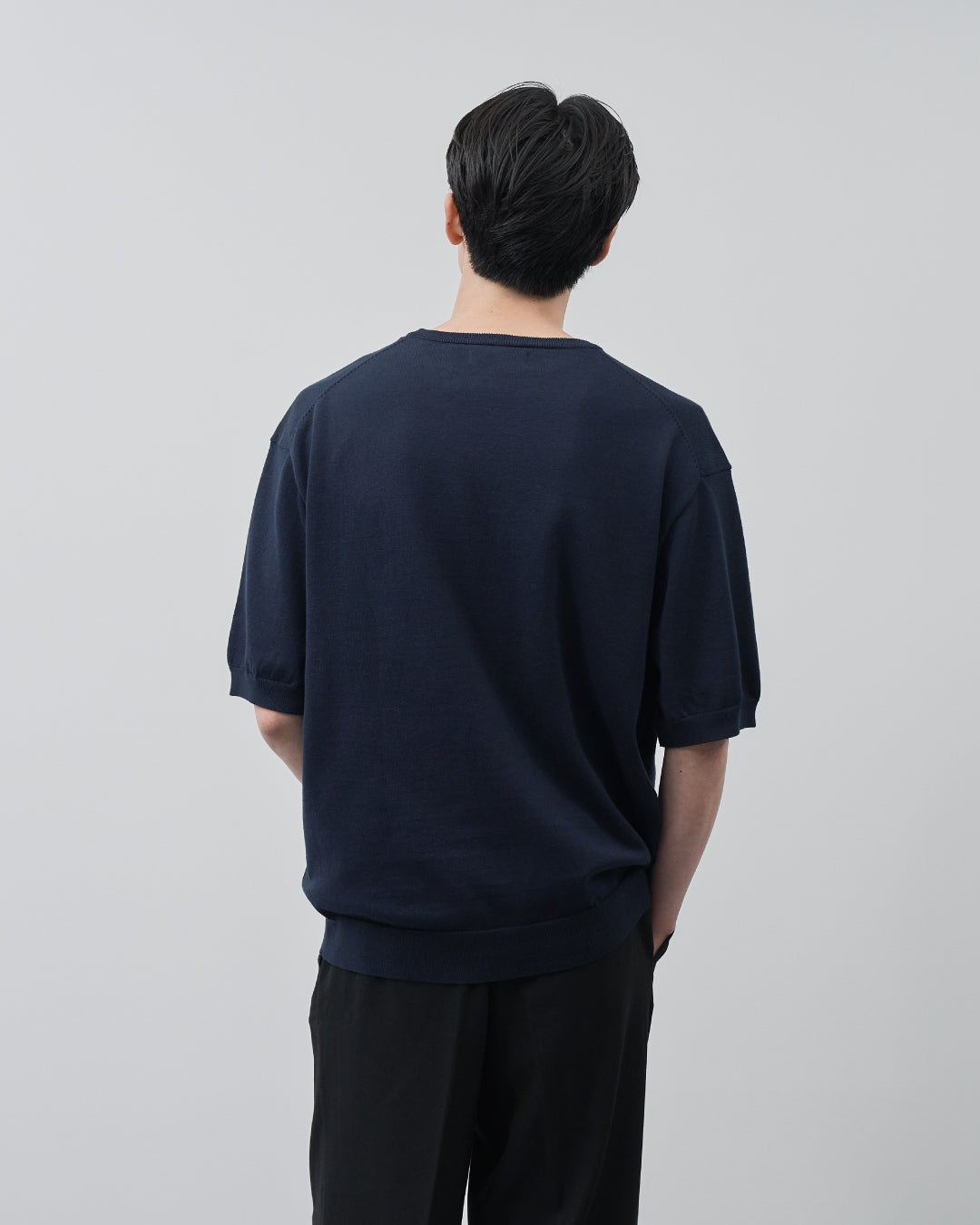S/S Dry Knit Tee -navy-