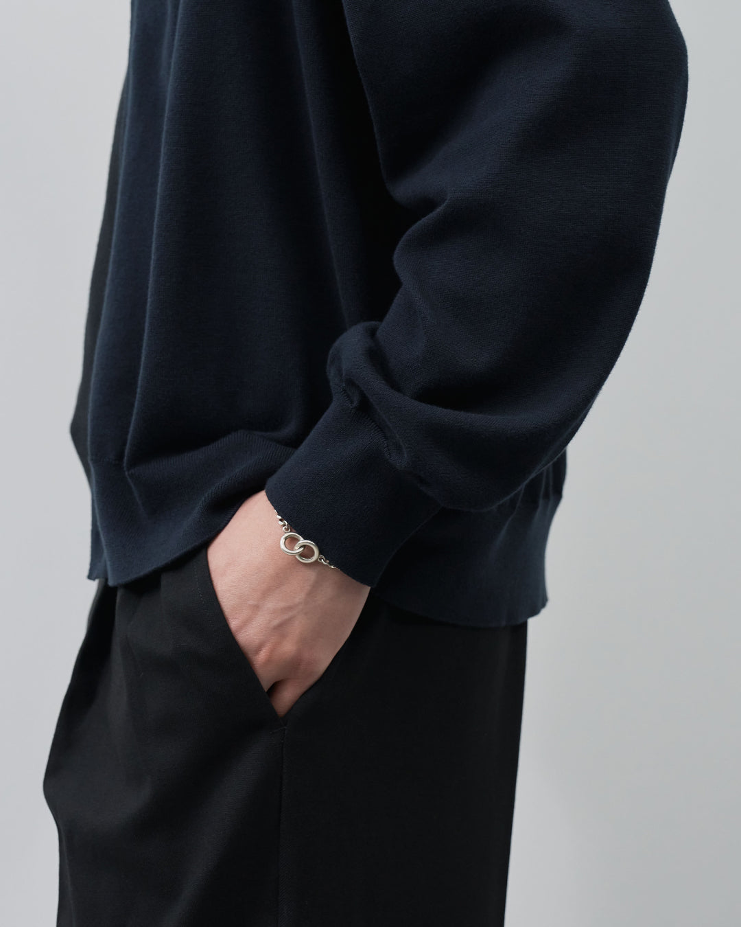Sheer L/S Cardigan -navy-