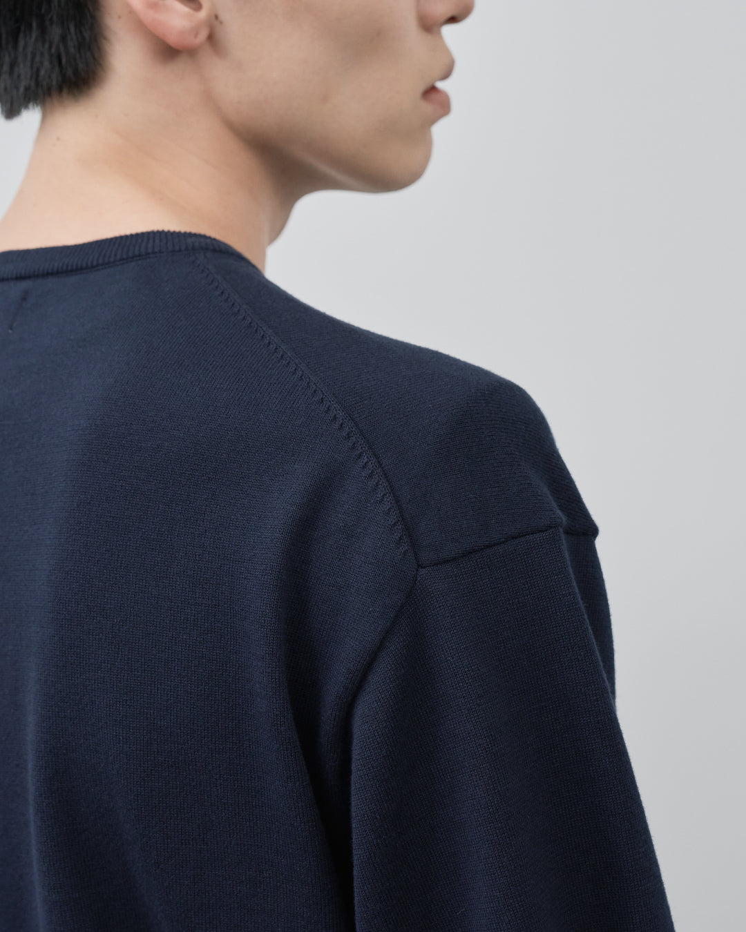 S/S Dry Knit Tee -navy-