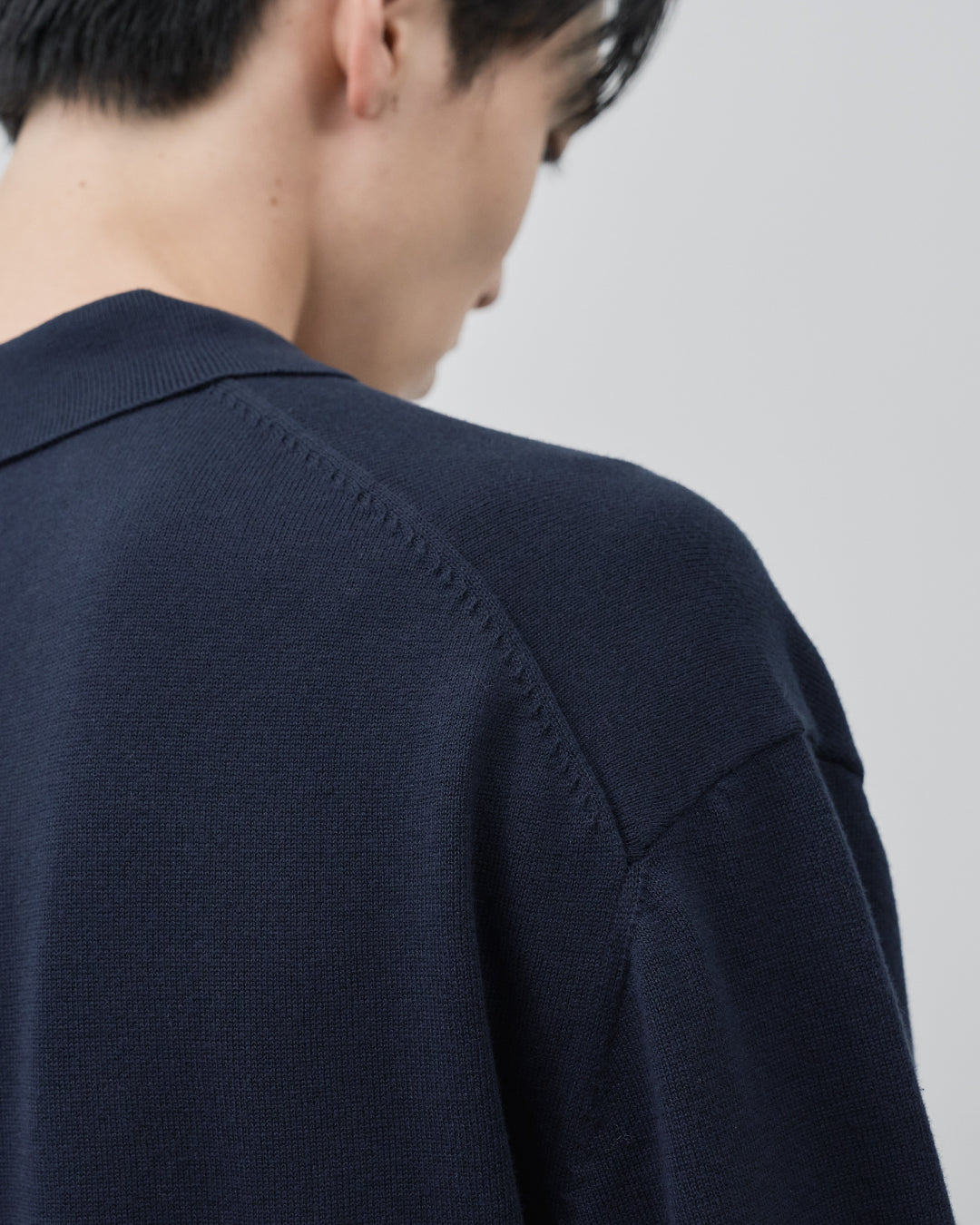 S/S Dry Knit Polo -navy-