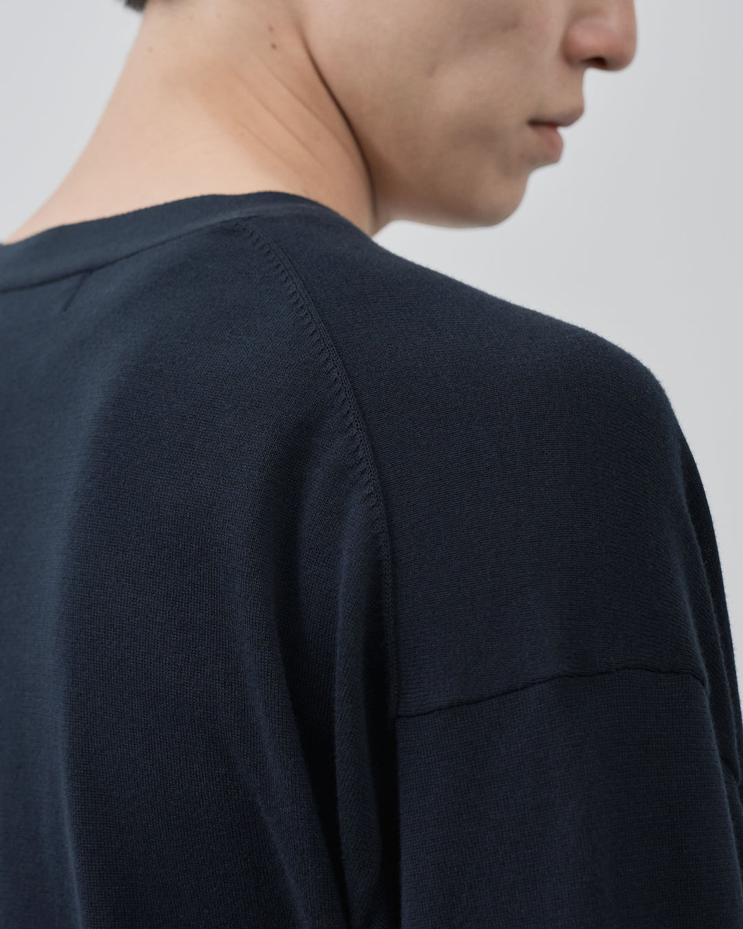 Sheer L/S Cardigan -navy-
