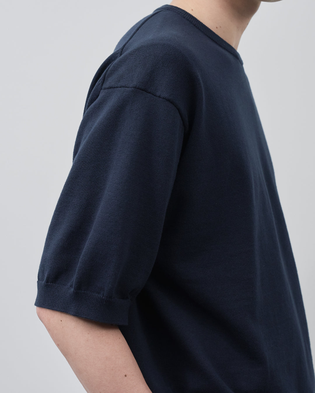 S/S Dry Knit Tee -navy-