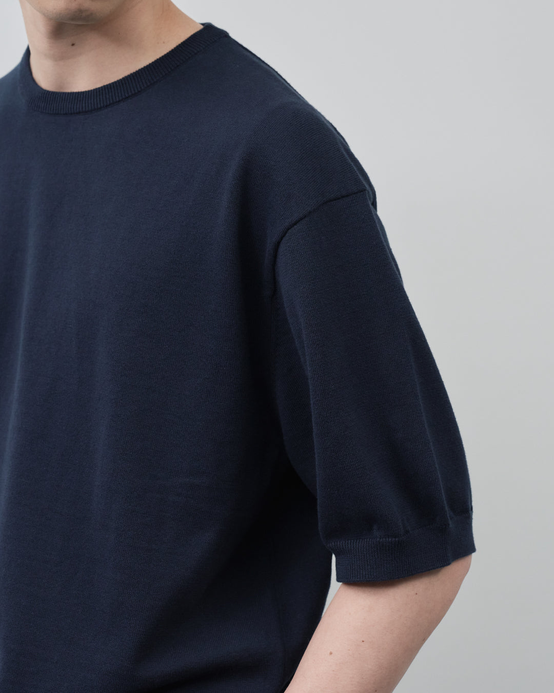 S/S Dry Knit Tee -navy-