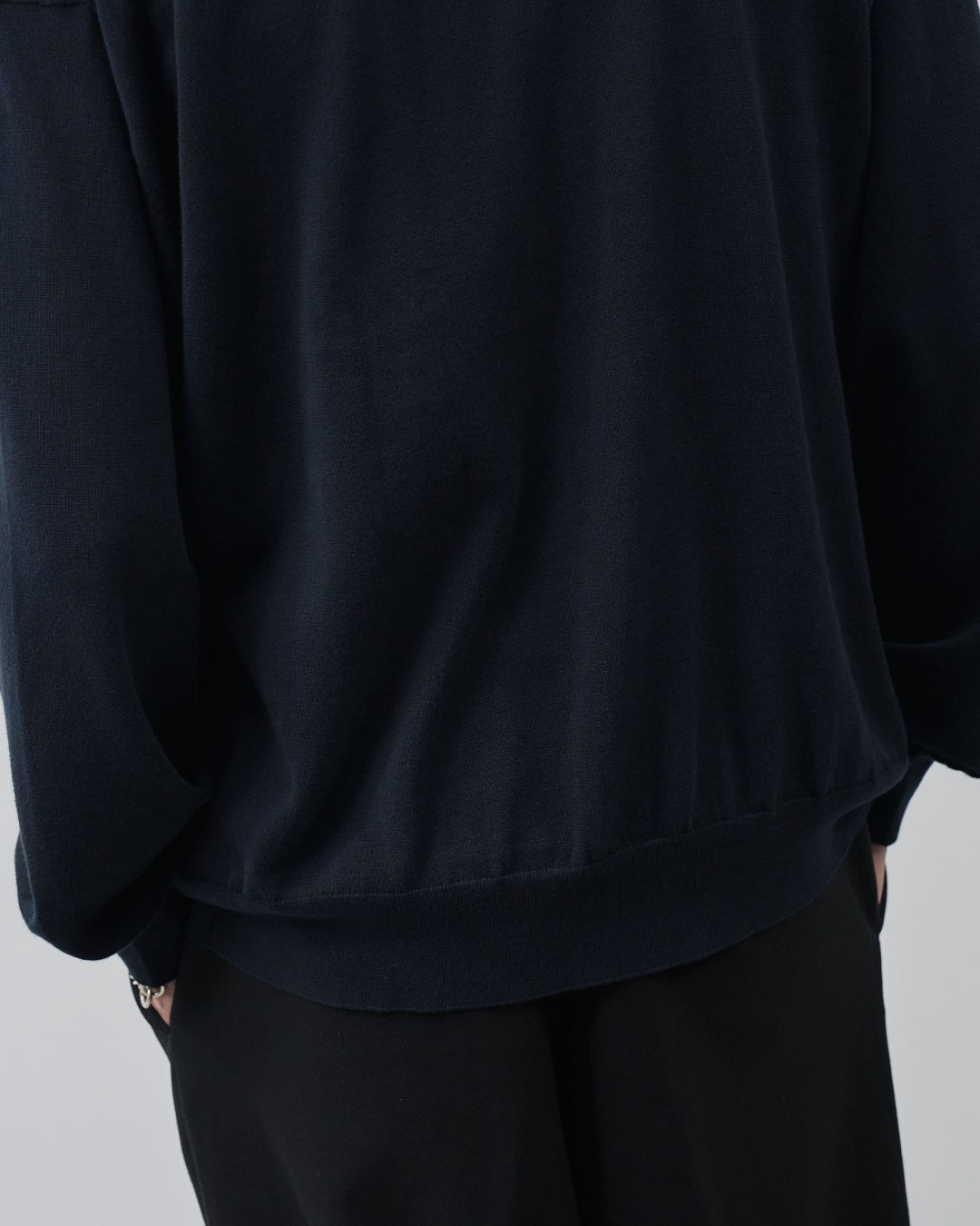 Sheer L/S Cardigan -navy-