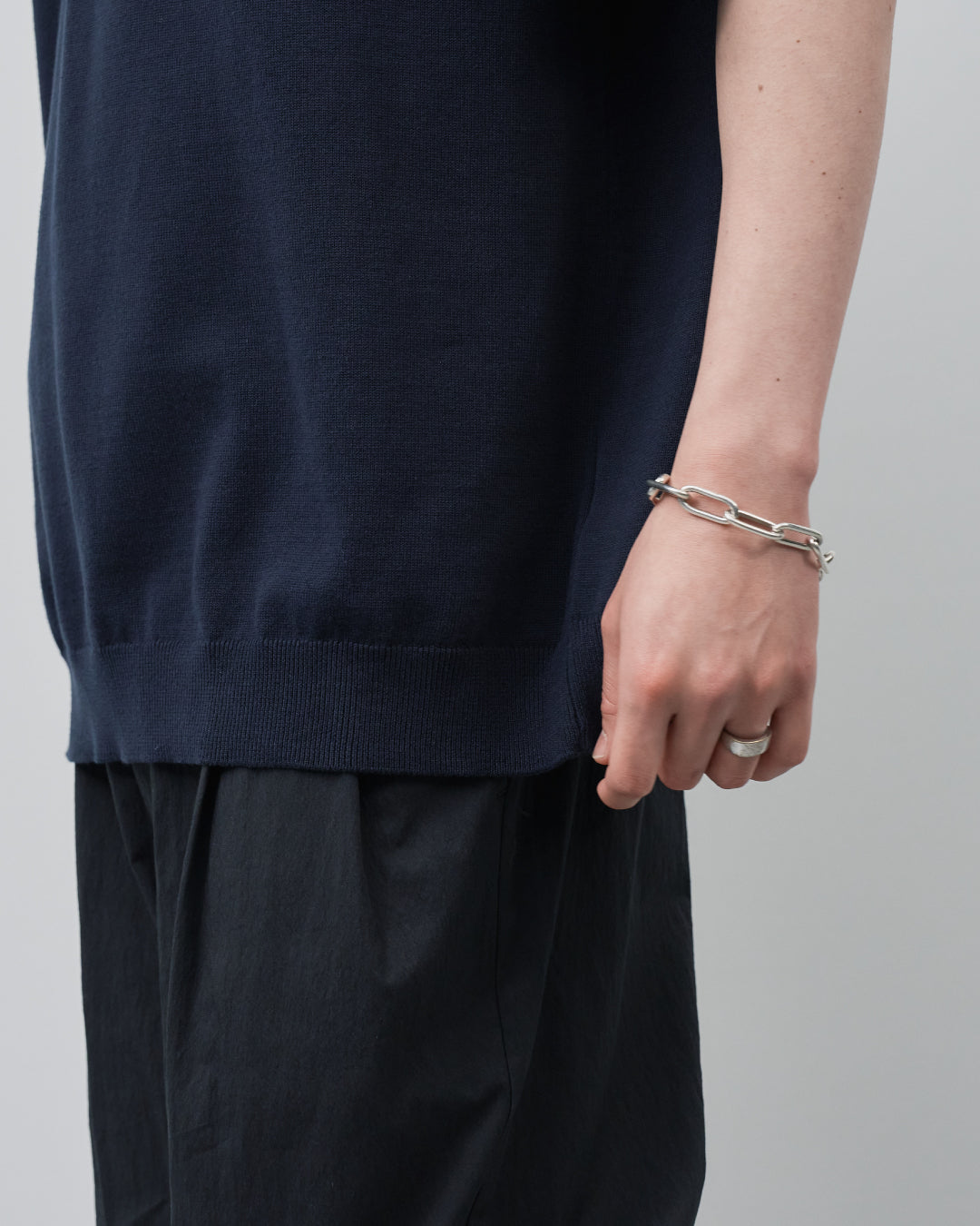 S/S Dry Knit Polo -navy-