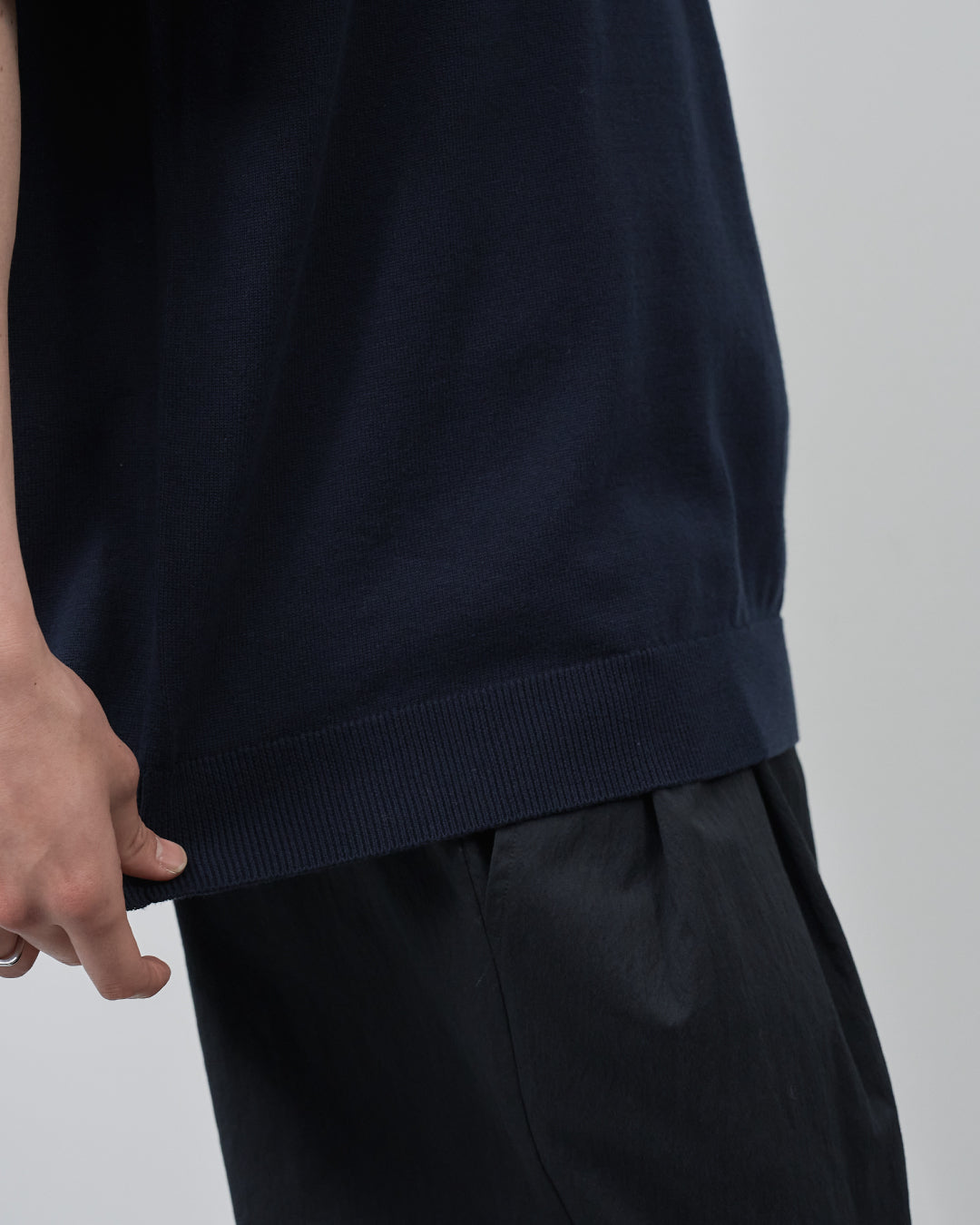 S/S Dry Knit Polo -navy-