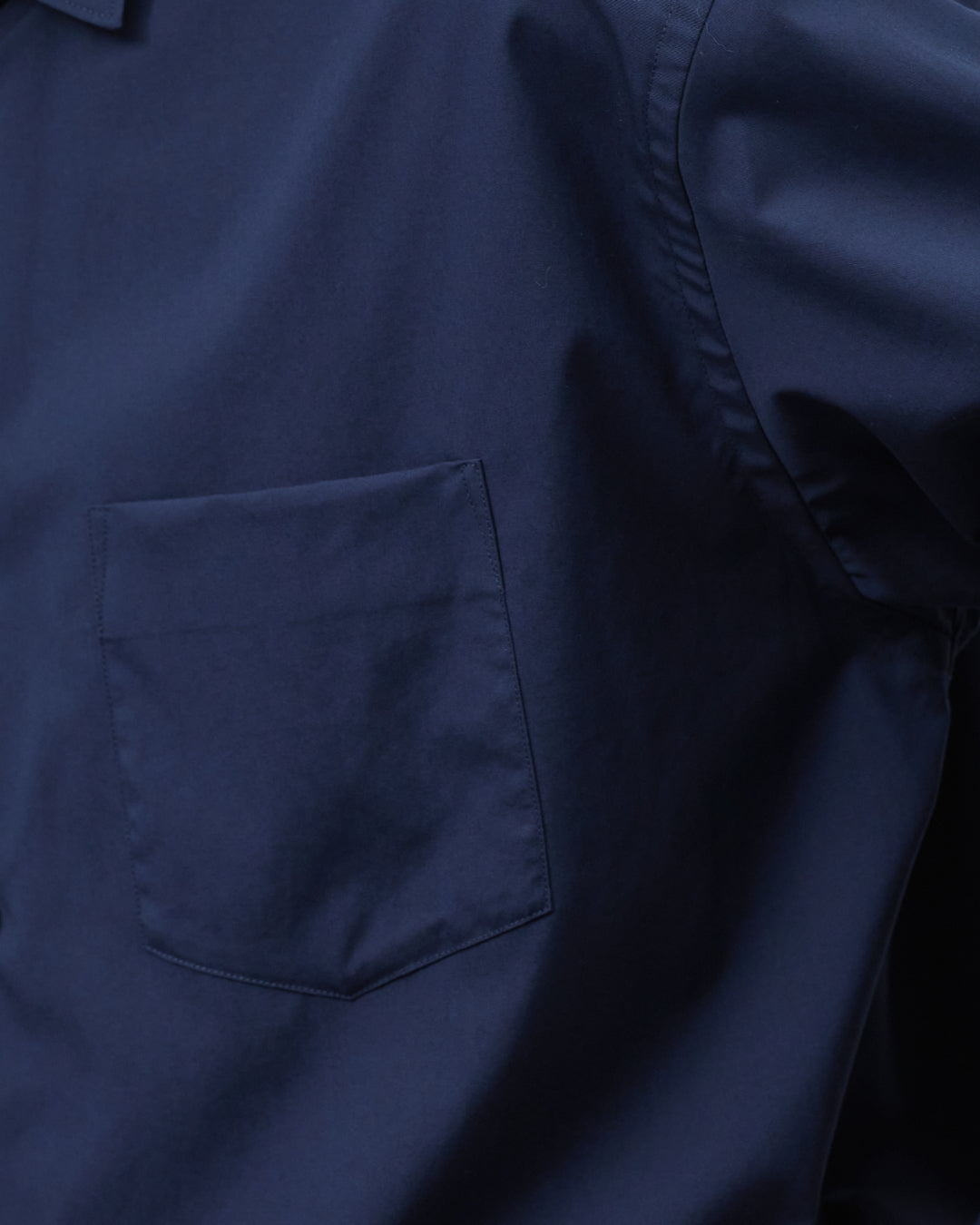 Relaxed Fit Regular Collar L/S Shirt -navy-