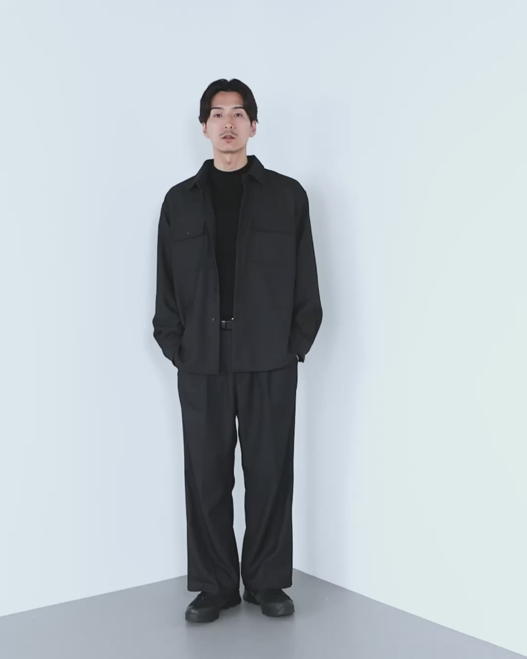 Wool Touch CPO Jacket -dark gray-