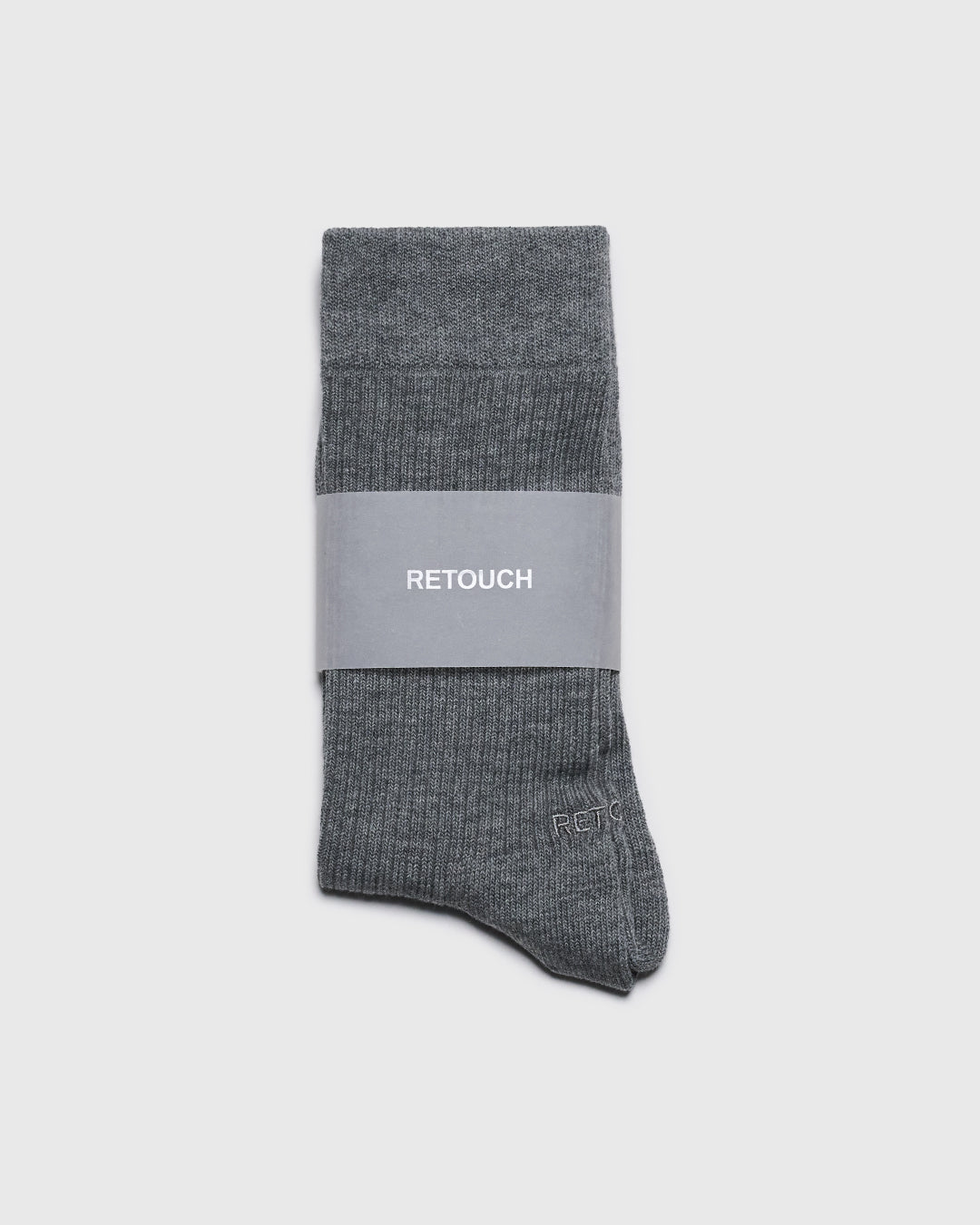 Logo Rib Socks -light gray-
