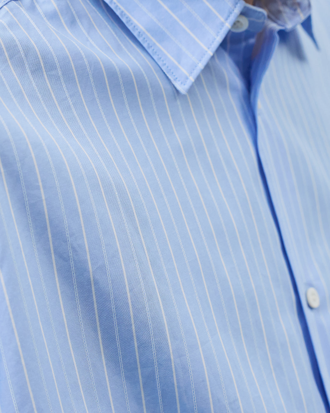 Relaxed Fit Regular Collar L/S Shirt -stripe-