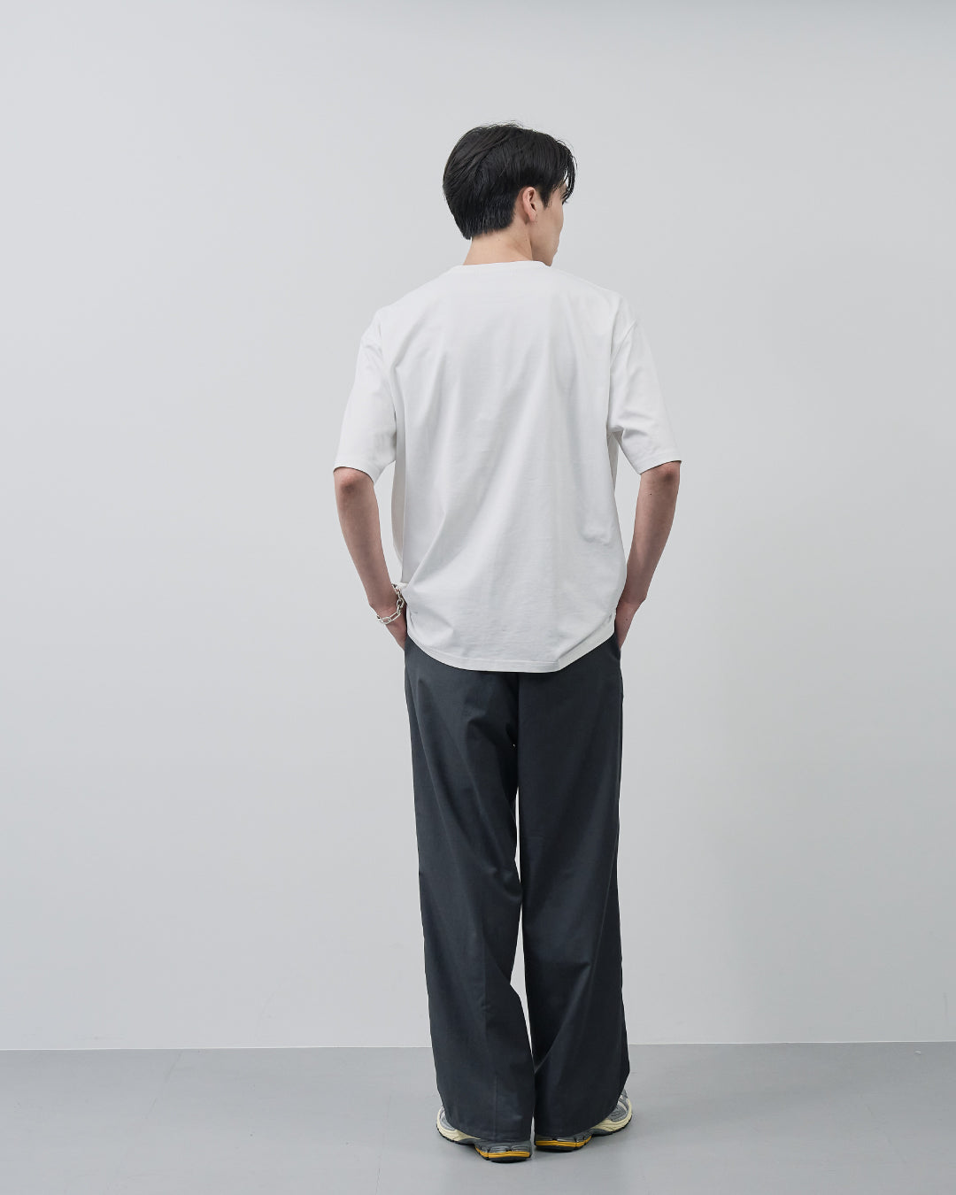 Pack S/S Tee -white×navy-