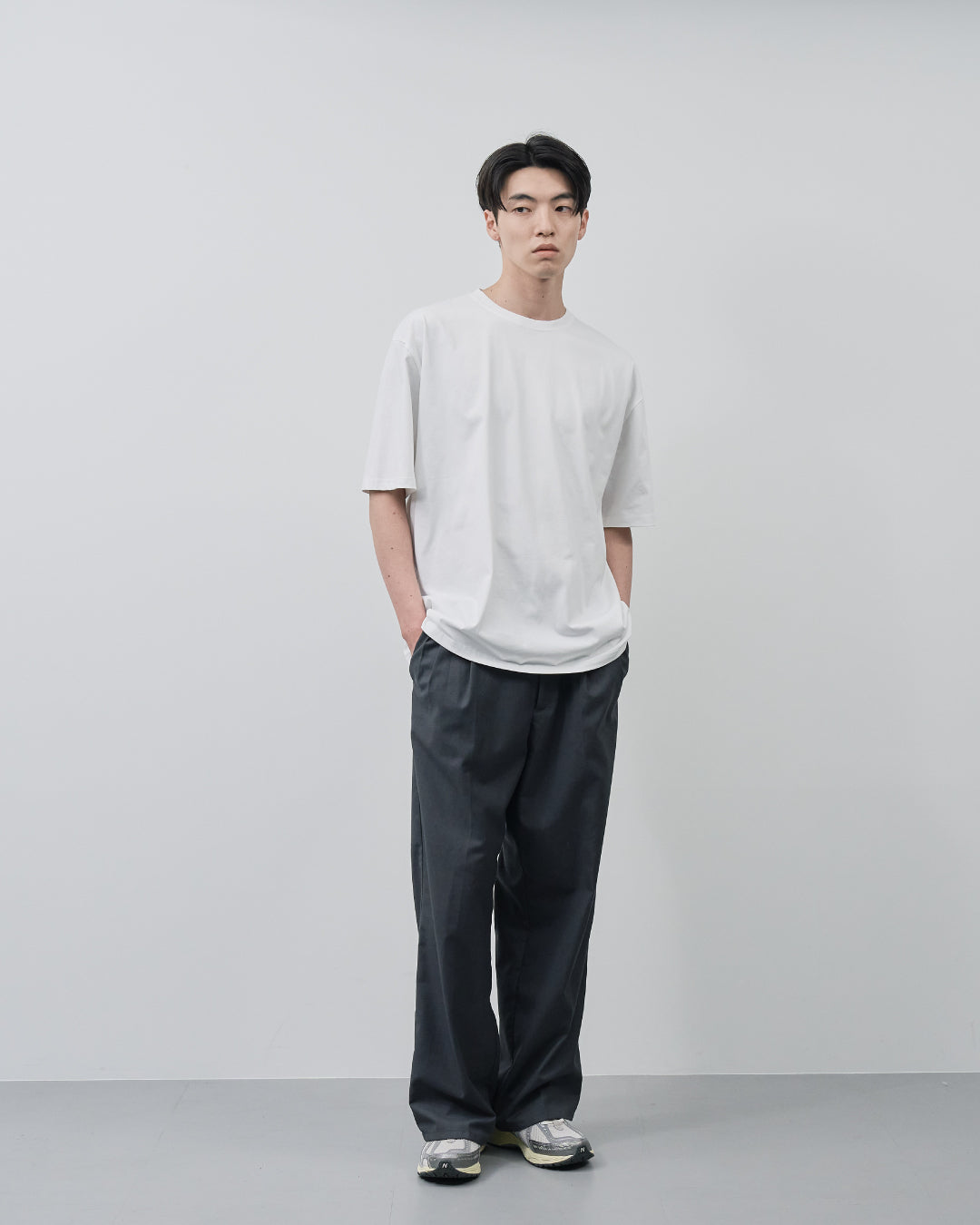 Pack S/S Tee -white×black-