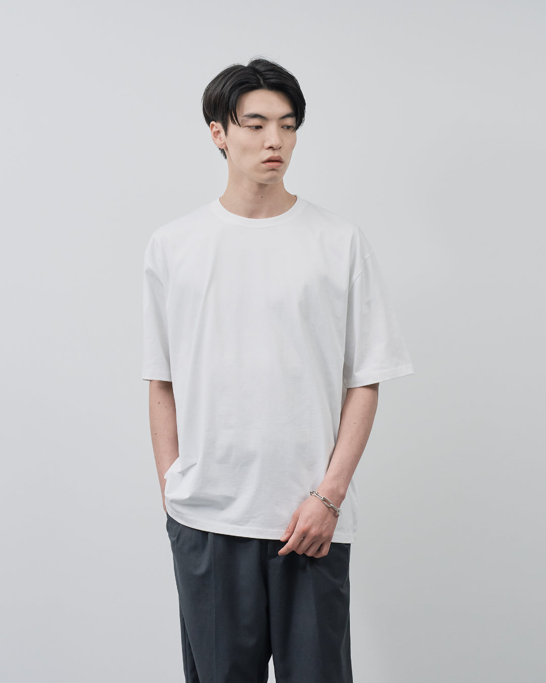 Pack S/S Tee -white×black-