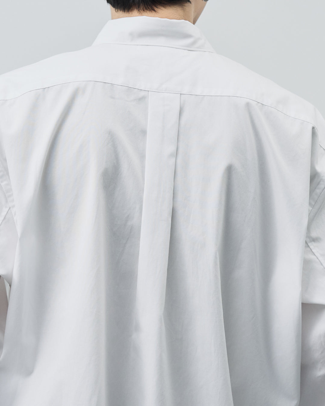 Relaxed Fit Regular Collar L/S Shirt -white-