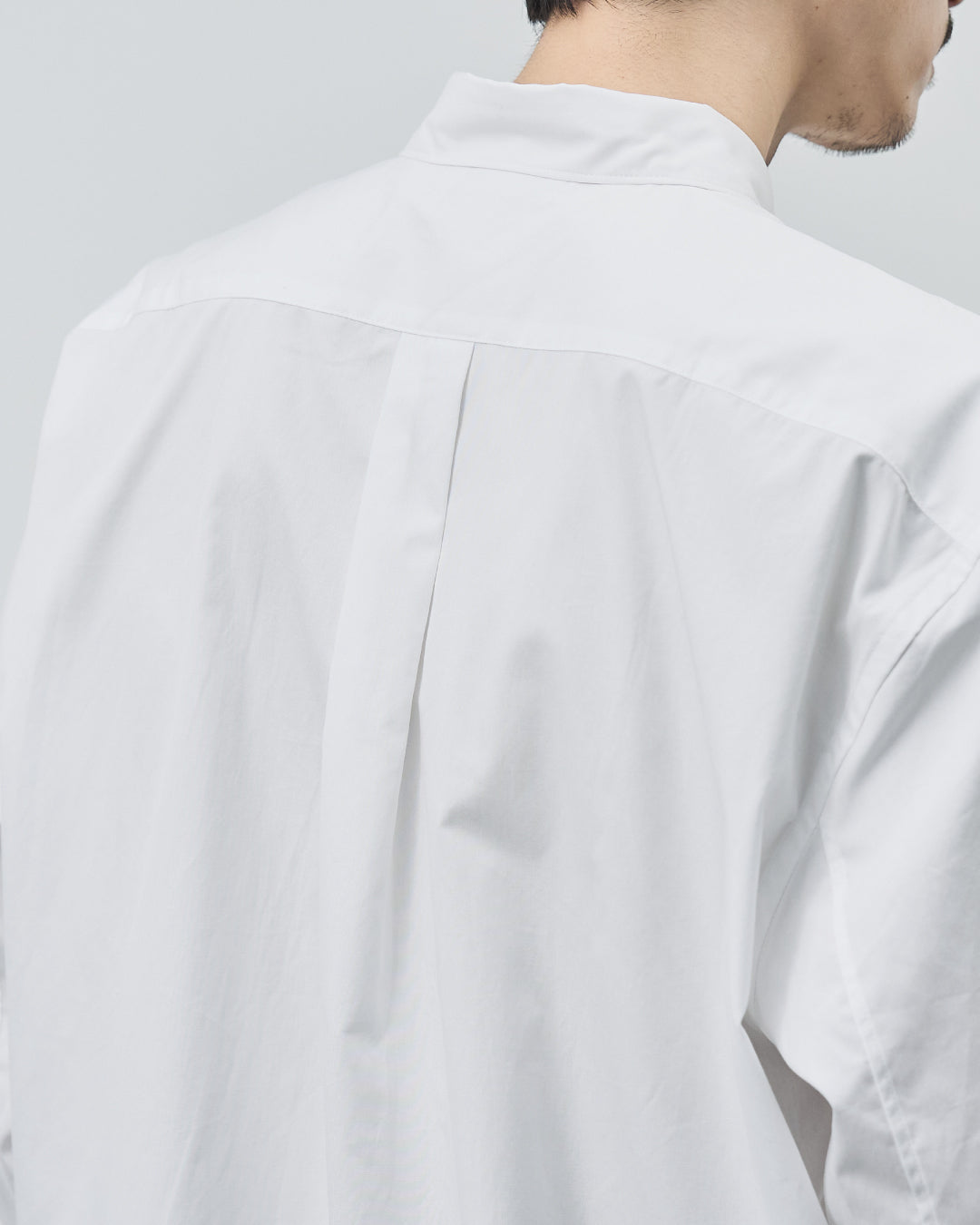 Relaxed Fit Regular Collar L/S Shirt -white-