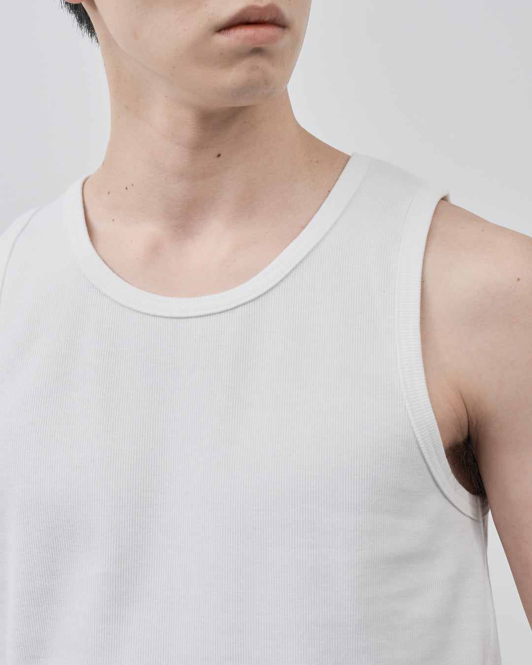 Pack Tank Top -white×charcoal-